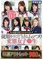 【特選アウトレット】人は見た目じゃわからない！従順そうでどMなムッつり変態女子●生11人の恥態240分