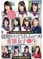 人は見た目じゃわからない！従順そうでどMなムッつり変態女子●生11人の恥態240分 （DOD）